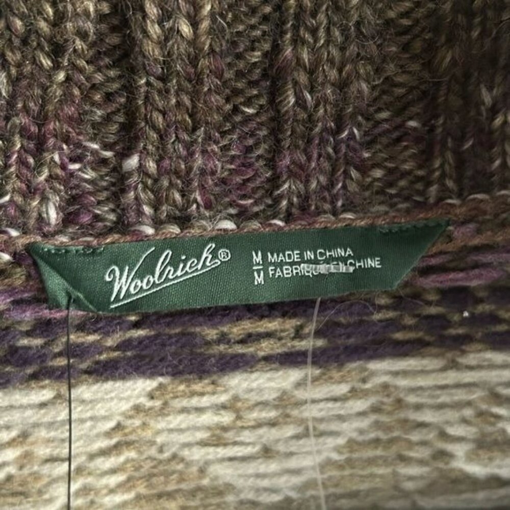WOOLRICH Kendal Creek Sweater Vest Medium, Shale Button - Picture 7 of 15